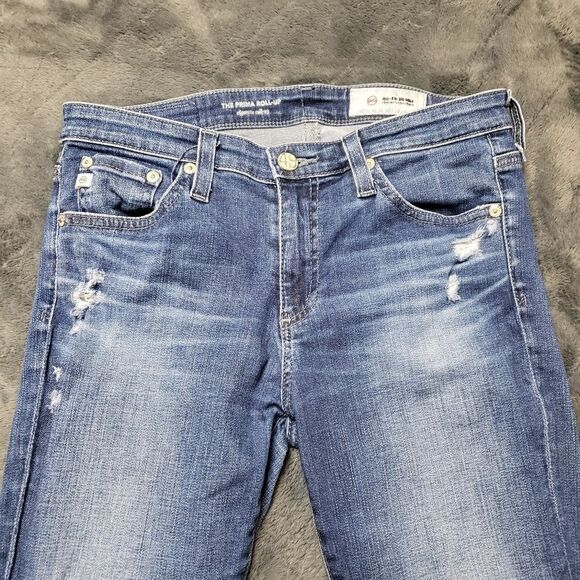 AG Adriano Goldschmied Prima Roll Up Cigarette Roll Up Jeans 27R - Picture 6 of 15